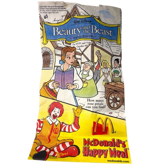 2002 McDonalds Beauty And The Beast Happy Meal Toys Full Set Plus - Picture 9 of 10